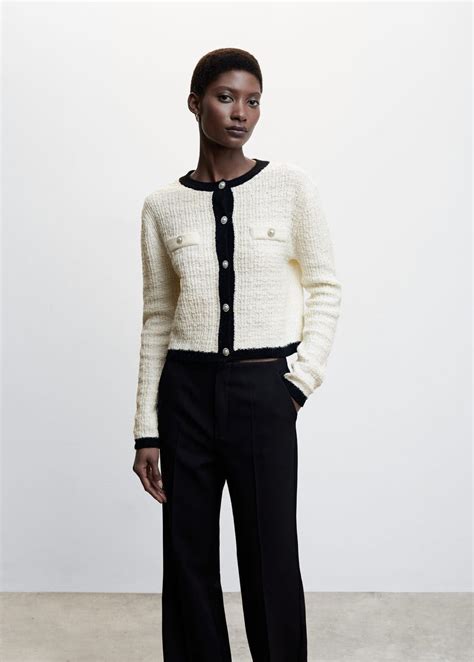 mango chanel style cardigan|mango sweaters for women.